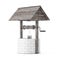 Stone and Wood Water Well. 3d Rendering