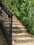 Stone and Wrought Iron Staircase