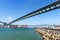 Stonecutters bridge under blue sky in the China