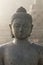 Stoned image of Buddha at Borobudur