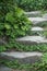 stoned stair in a japanese garden