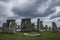 Stonehenge - cloudy skies.