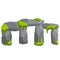 Stonehenge. English landmark. Structure is made of old stones. Historical place, block and boulders. Flat cartoon