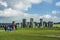 Stonehenge. Panoramic view. Prehistoric stone monument near Salisbury, Wiltshire, UK. in England.