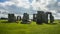 Stonehenge. Panoramic view. Prehistoric stone monument near Salisbury, Wiltshire, UK. in England.