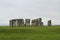 Stonehenge under cloudy sky - England