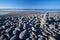 Stones balanced on the Pebble Ridge