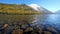 Stones on the bottom of Lower Multinskoe lake in Altai