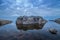 Stones at Ladoga Lake in Karelia, Russia