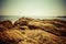 Stones piled up on the island of Koh samet, Thailand