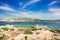 Stones on Zia Culumba Beach. Capo Testa, Sardinia Island, Italy