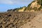 Stony beach at Maketu Peninsula, New Zealand