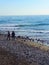 The Stony Beach at Torrox on the Costa del Sol in Southern Spain