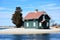 STONY BROOK, NEW YORK - 1 Apr 20151: Gamecock Cottage at the West Meadow Wetlands Reserve, on Long Island