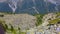 Stony landscape of the Alps