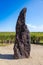 Stony man the hightest menhir in CR, 3.5 m, 5 tons, sandstone, Klobuky near town Slany, Central Bohemia