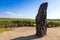 Stony man the hightest menhir in CR, 3.5 m, 5 tons, sandstone, Klobuky near town Slany, Central Bohemia