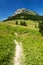 Stony peak and blue sky