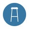 stool icon. Element of Furniture icons for mobile concept and web apps. Badge style stool icon can be used for web and mobile apps