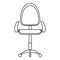 Stool icon, outline style