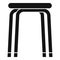 Stool icon, simple style