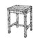 Stool tabouret chair sketch engraving vector