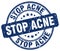 stop acne blue stamp