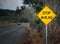 STOP AHEAD road sign on street