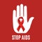 Stop AIDS background.