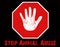 Stop Animal Abuse Illustration