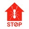 Stop ants getting infected at home. exterminate insects in the apartment.