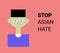 stop asian hate illustration