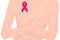 Stop breast cancer awareness illustration