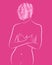 Stop breast cancer awareness illustration