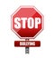 Stop bullying sign illustration design