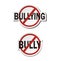 Stop bullying, stop bully - sticker sets