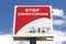 Stop carpool point panel in France