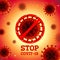 Stop Cobvit-19 Virus , China, Wuhan, Danger, vector Illustration