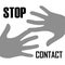 Stop Contact infectious virus pandemic symbol
