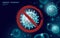 Stop coronavirus 3D low poly render. Laboratory analysis infection virus influenza flu pneumonia. Modern science