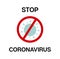 Stop Coronavirus Cartoon nCoV 19 Vector Banner. COVID-19 Prevention