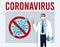 Stop coronavirus in China. Novel coronavirus 2019-nCoV Conceptual poster, virus protection, global pandemic, protection