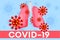 Stop coronavirus. Coronavirus infected human lungs. Danger of coronavirus and the risk to public health. Pandemic medical concept.