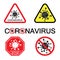 Stop coronavirus. Coronavirus outbreak. coronavirus. Biological hazard. Coronavirus danger. Pandemic medical concept with