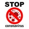 Stop Coronavirus Covid-19. Caution to aware.