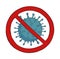 Stop coronavirus illustration