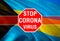STOP Coronavirus and No Infection in Bahamas Concept. Bahamas Covid-19 Coronavirus concept design. 3D rendering World Health