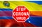 STOP Coronavirus and No Infection in Venezuela Concept. Venezuela Covid-19 Coronavirus concept design. 3D rendering World Health