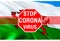 STOP Coronavirus and No Infection in Wales Concept. Wales Covid-19 Coronavirus concept design. 3D rendering World Health