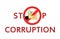 Stop corruption. The concept of the transfer of the money shadow. Money bribe. Hidden wages in the envelope without paying tax.